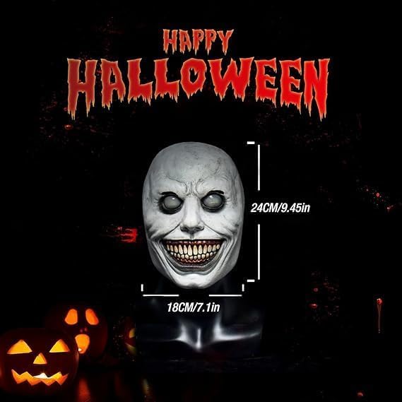 Mokeum Halloween Mask, Scary Masquerade Halloween Mask - Image 2