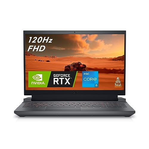 Dell G15 5530 Ordinateur Portable Gaming 15.6&Prime; FHD 120Hz, Processeur Intel Core i5-13450HX, NVIDIA GeForce RTX 3050 6Go, RAM 16Go, SSD 512Go, Windows 11 Home, Clavier rétroéclairé AZERTY Français