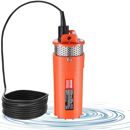 Produktbild von VEVOR Solar-Wasserpumpe 12V DC 120W – Tauchpumpe, 70 M Förderhöhe, 3,2 GPM, Für Brunnen & Bewässerung