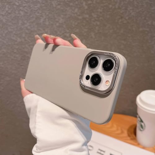 Image of MILLION CASES Back Cover Case for iPhone 15 Pro Shockproof Protective Classic Refined Matte Grip Case for Men & Boys(Silver)