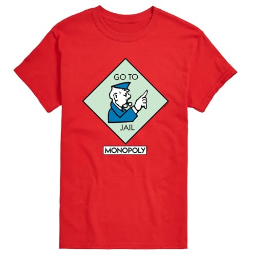 Monopoly - Boardgame Go to Jail Square - Men's Short Sleeve Graphic T-Shirt