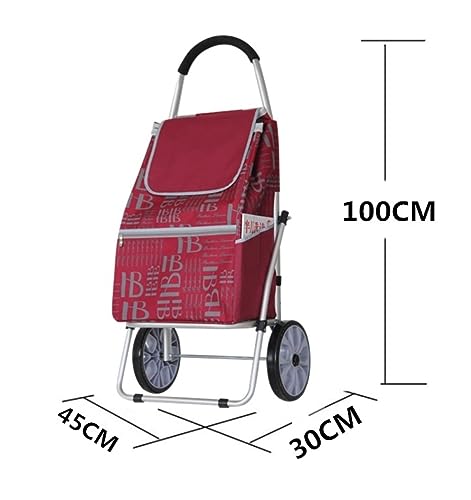 Einkaufstrolley, Einkaufswagen, Lebensmitteltrolley, Reisetrolley, tragbarer Trolley, ältere Menschen können Trolley mitnehmen, Einkaufswagen auf Rädern, zusammenklappbar – Bild 3
