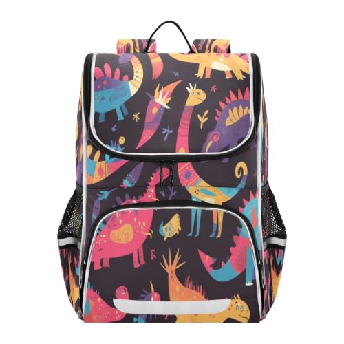 Sac à dos scolaire dinosaure dessin animé grand cartable enfant