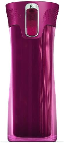 Contigo AUTOSEAL Bella Double Wall Raspberry/Brown 14-ounce Insulated Mug, Set of 2