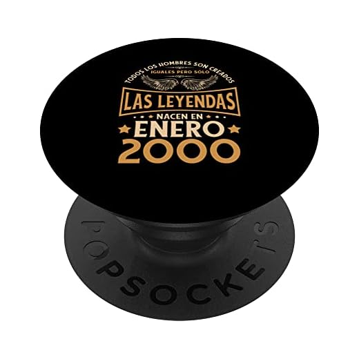 Cumpleaños Hombre Regalos Las Leyendas Enero 2000 PopSockets PopGrip Intercambiable