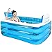 ZHOU LI Bañera De Hidromasaje Plástico Portátil Plegable Piscina De Natación Bañera...