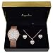 Gifts For Women Mom Wife Girlfriend Anniversary Birthday Mothers Day Gift - Appolus Watch Necklace Earrings Ring Set Rose Gold