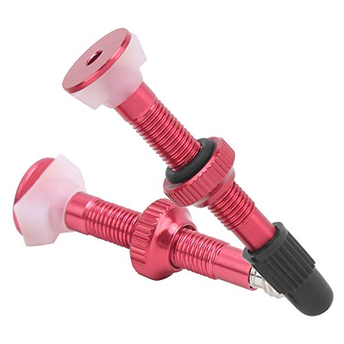 Valve Stem, 1 Pair Mountain Tubeless Air Valve Stem Alloy Valve Extender Accessory (Rojo) y Piezas de Repuesto miniatura 6