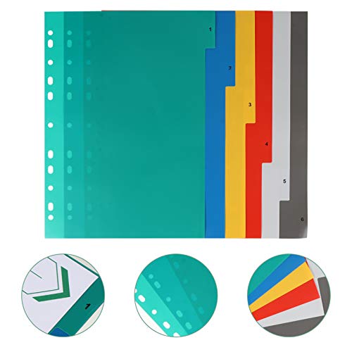 24 Peças Papel De Índice Divisores De Abas De Encadernação Encadernador Divisores De Página Com Abas