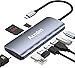 Produktbild USB C Hub,Acodot USB C Adapter mit 4K HDMI Ausgang,PD 100W,3 USB 3.0-Anschlüsse und 2 USB 2.0-Anschlüsse, SD/TF Kartenleser, kompatibel für MacBook Pro/Air, Laptop und mehr Typ-C-Geräte