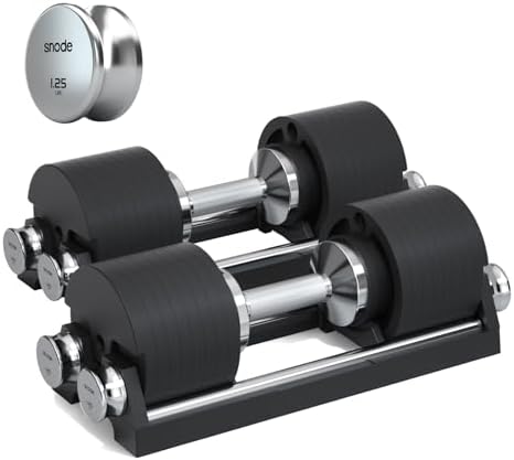 SNODE AD80 Drop Proof 80 lbs Adjustable Dumbbell Set -Adjustable ...