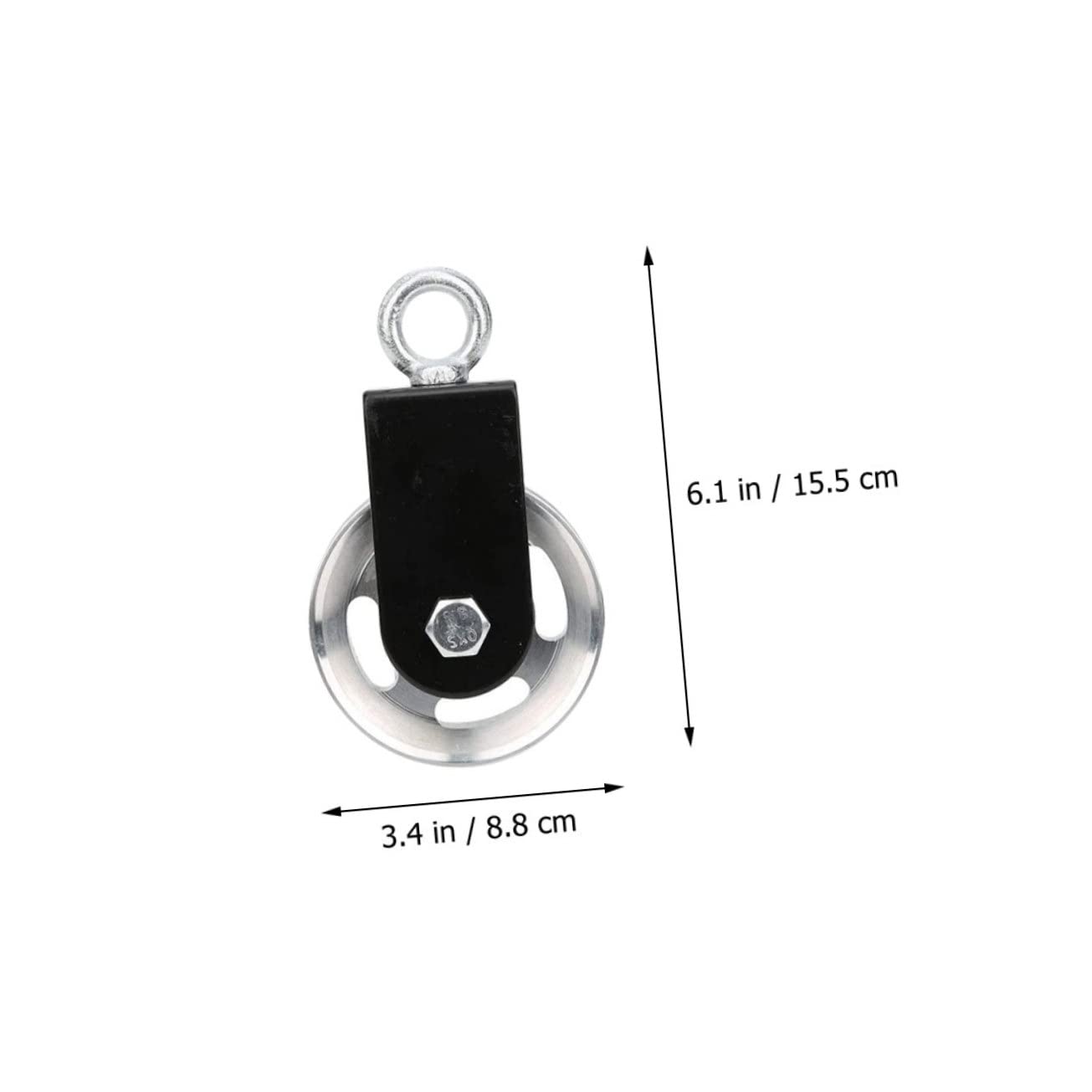 Amosfun Fitnessgeräte Schwenkrolle 2 Satz aus Aluminiumlegierung Silber