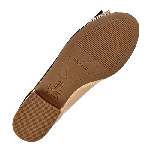 Sapato Menina Molekinha Laço Dourado