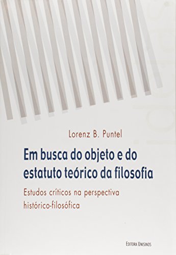Em Busca Do Objeto E Do Estatuto Teorico Da Filosofia