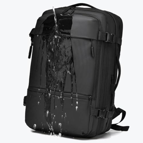 Sac à dos compression extensible voyage bagage de déplacement professionnel gris