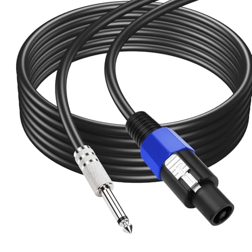 Speakon to 1/4" Speaker Cable 18AWG Male to Male Twist Lock Speak...