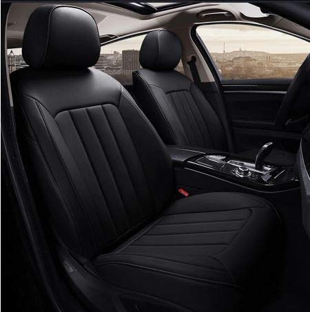 Image of Hi Art Leatherette Custom Fit Front and Rear Car Seat Covers Compatible with Renault Duster, [Black1]