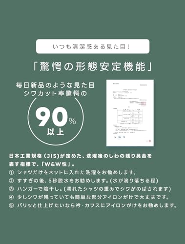 BS-shirt(ビジネスマンサポートシャツ) 半袖ワイシャツ 5枚セット の商品画像 4