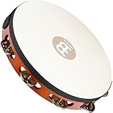 MEINL Percussion マイネル タンバリン Traditional Goat-Skin Wood Tambourine Steel Jingles 1row TAH1AB 【国内正規品】