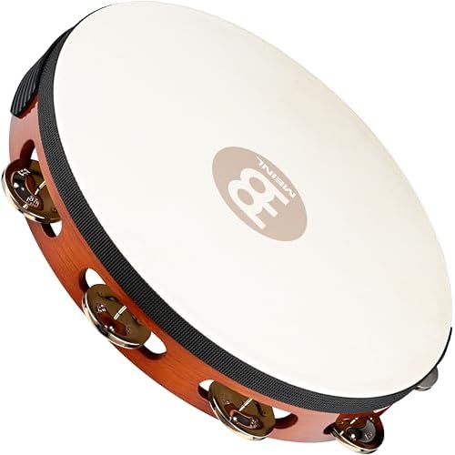 Meinl Percussion TAH1AB - Pandereta de madera, piel de cabra, en acero