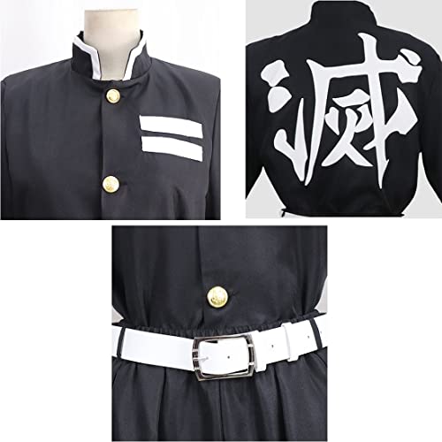 Image of Mens Muichiro Cosplay Costume Tokitou Muichirou Cosplay Uniform Kimonos With Wig Full Set Outfit Halloween