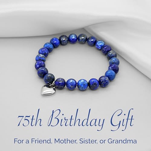 OLGAS GEMS 75th Birthday Milestone Bracelet & Meaningful Message Card for Women - Beautiful and Sentimental 75th birthday gifts for women3