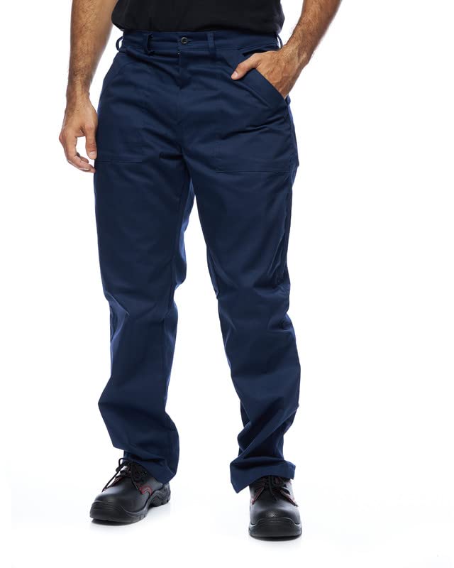 Pantalons de Travail Homme, Grandes Tailles jusqu'à 3ХL. Bleu, Blanc, Rouge, Vert, Gris, Bleu Marine, M