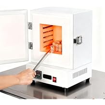 2000w Electric Kiln, Closed Muffle Furnace, Mini Kiln For Pottery At Home, Electric Sintering Furnace, Jewelry Casting Burnout Furnace, Sealed Furnace Door 0-1150C,4-Sided Constant Temperature