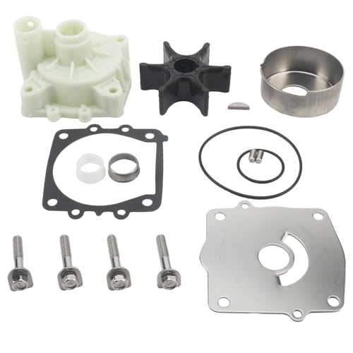 61AW0078 Water Pump Impeller Repair Kit with Housing and Wave Washer Kit for Yamaha 150-225 HP Outboard Boat Motors Replacement 61A-W0078 Sierra 18-3395 18-3396 Marine Engine