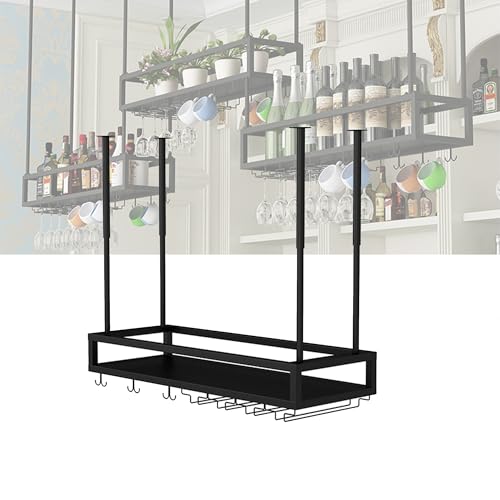 Support de verre à vin suspendu pour créer une ambiance bistrot et bar à la maison