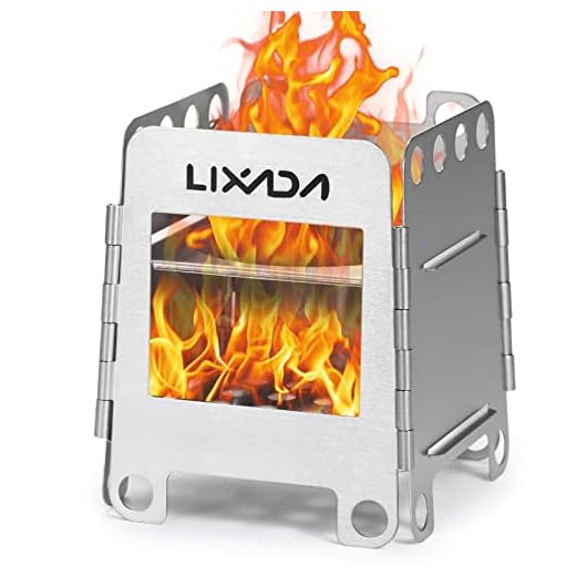 Lixada Camping Stove Portable Stainless Steel Backpacking Stove Wood Burning Stoves for Picnic BBQ Camp Hiking