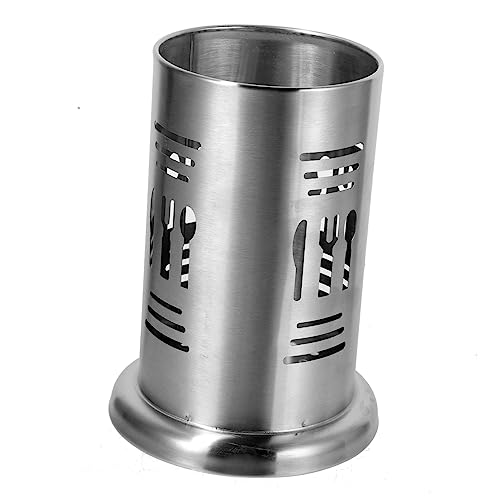 OFFSCH Stainless Steel Chopstick Barrel Kitchen Utensil Holder Silverware Organizer Tray
