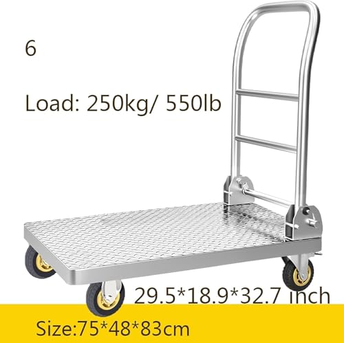 Carretilla plegable de acero resistente para uso industrial miniatura 2