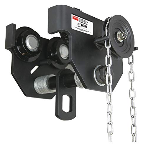 OZ Lifting Products Geared Beam Trolley, 3-Ton Capacity, 3.46-7.99 Flange Width, Model# OZ3GBT