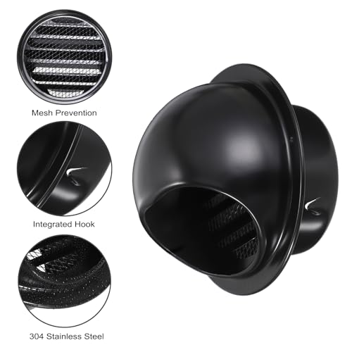 SUMNACON 2 Pcs 304 Stainless Steel Air Vent Cover Wall Ventilation Cover - Image 4