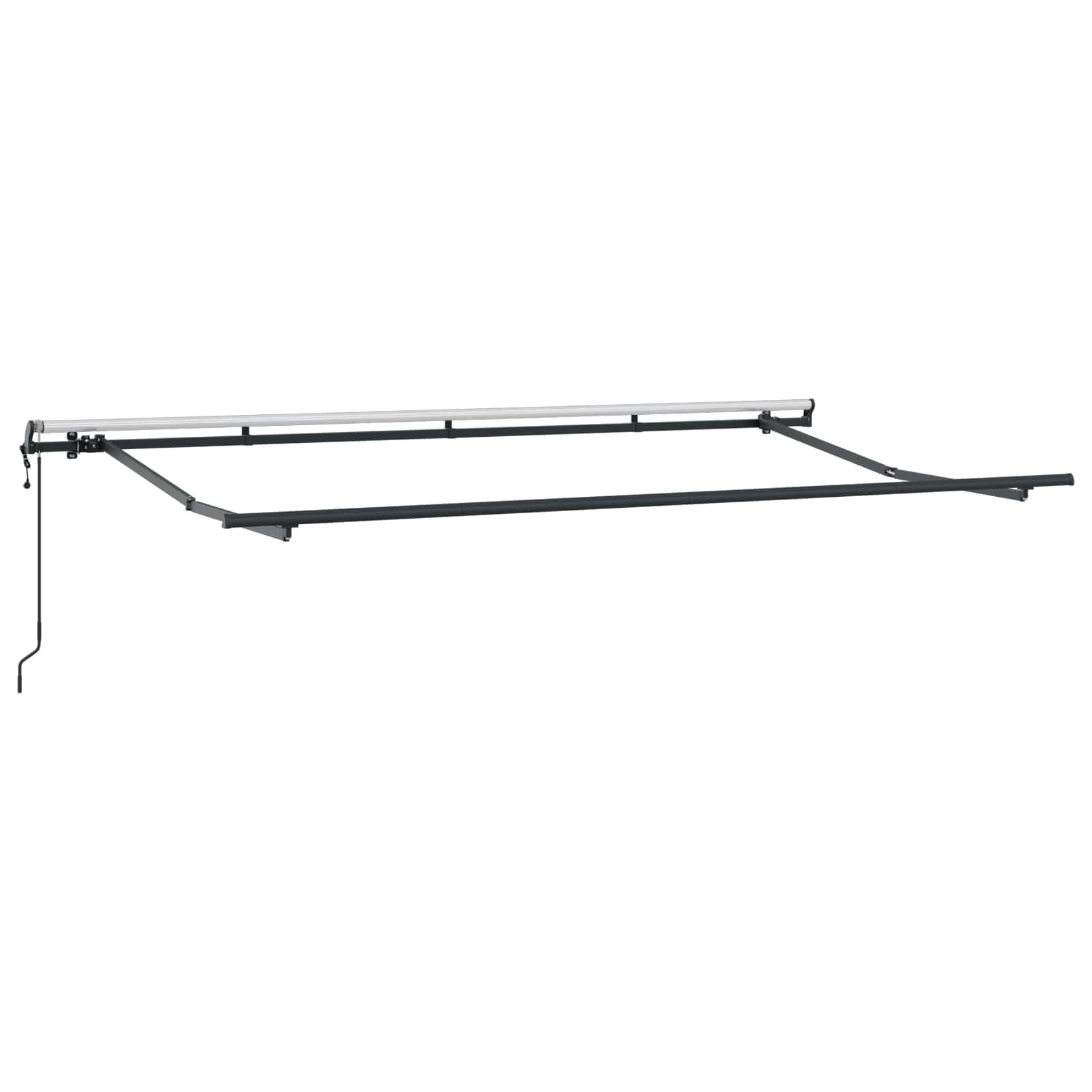 Auvent rétractable Bleu et Blanc 350 x 200 cm en Polyester et Aluminium, Store banne motorisé pour terrasse, Jardin, Balcon, Protection Pluie, ombrage, Brise Soleil et intimité extérieure