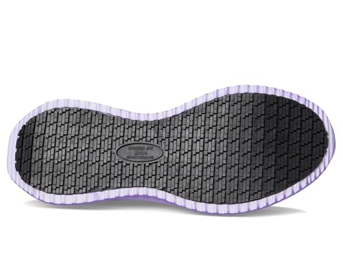 Skechers Ins Work: Tilido-Ombray Women's Slip Resistant Bungee Sneakers Industrial Shoe, Black/Purple, 8