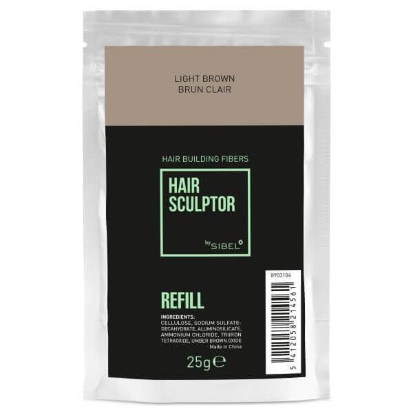 Sibel Hair Sculptor Hair Building Fibers Light Brown Refill 25gr