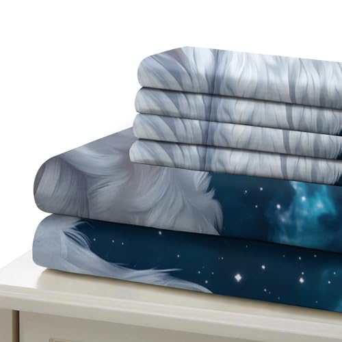 Parure de lit microfifre ultra douce et résistante avec housse 135x200cm