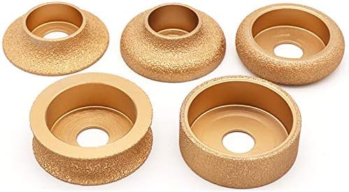 1pcs Brazing Diamond Angle Grinder Stone Grinding Wheel Semi-circular Straight Edge Round Glass Pottery Porcelain Marble Disc - (Color: D, Size: 15mm)