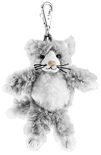 Preisvergleich Produktbild Schaffer 218 Plüsch-Schlüsselanhänger Katze Silver