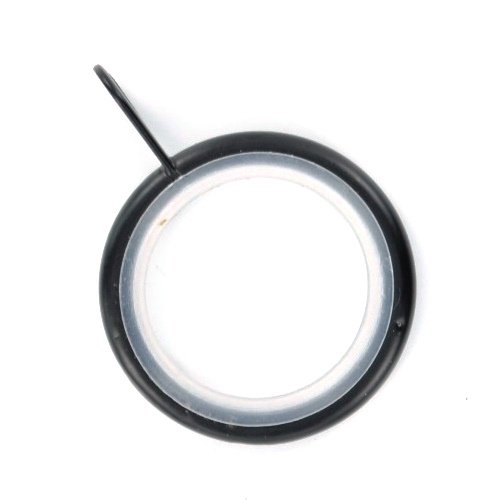 Bulk Hardware bh05503 Silent Gardinen Stange Ring Feste Eye schwarz innen Dimension 32 mm, Set 24 Stück