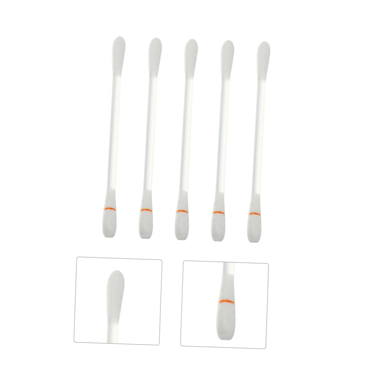 NOLITOY Moisturize Lips Clean Teeth 100pcs Stick Cotton Swabs Break off for Easy Use Tip