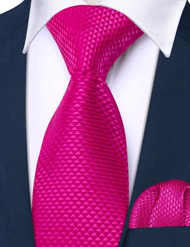 Image of Barry.Wang Boys Ties School Pre-Tied Kids Necktie Handkerchief Clip Set Uniforms Child Ties for 8-14 Years Wedding Party