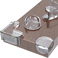 Meekye 20 Stück Kantenschutz Baby Eckenschutz Baby, Kantenschutz für Möbel Tischkantenschutz Selbstklebend Transparent, Kinder Eckenschutz Kantenschutz um Baby vor Verletzungen zu Schützen