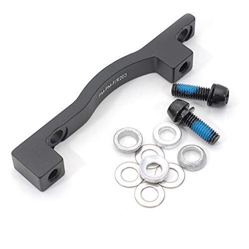 AEcreative 203mm disc Rotor Brake Caliper 74mm Post Mount Adapter for Mountain Bike Fork Bicycle Frame