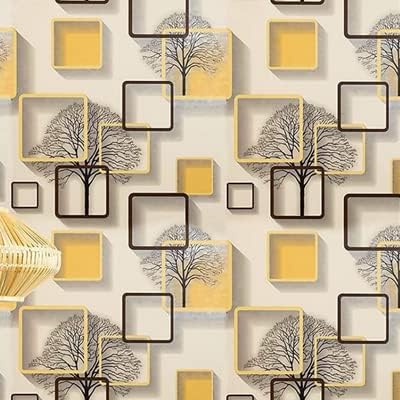 JSK ENTERPRISE Yellow Cube Wallpaper Self-Adhesive Wall Sticker Marble Wallpaper for Home Furniture Living Room Kitchen Platform Cabinets Table top Wooden Table Wardrobe (45x500 CM) PPK24X9 (B0DH3H2PX4) Amazon Price History, Amazon Price Tracker