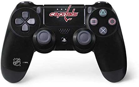 Skinit Decal Gaming Skin Compatible with PS4 Controller - Officially Licensed NHL Washington Capitals Black Background Design