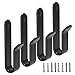Eioflia Snowboard Wall Mount 4PCS Horizontal Snowboard Rack Heavy Duty Skateboard Hanger Space-Saving Indoor Snowboard Accessories for Room, Garage,Winter Sports Accessory