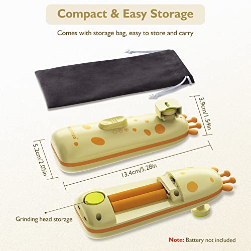 image for Megainvo Baby Nail Trimmer Electric Baby Nail File with Light 10 Grind